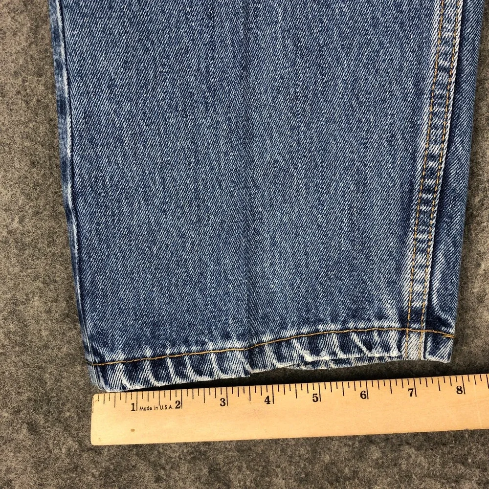 Levis 505 Jeans Mens 38x30 Blue Straight Leg Classic Mid Rise Medium Wash Cotton